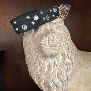 Lele Sadoughi embellished solid elastic bracelet ; NWT